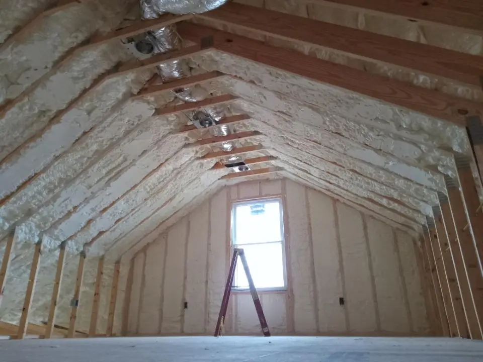 Spray foam roofing application for Crawl Space Insulation project in Rutherford